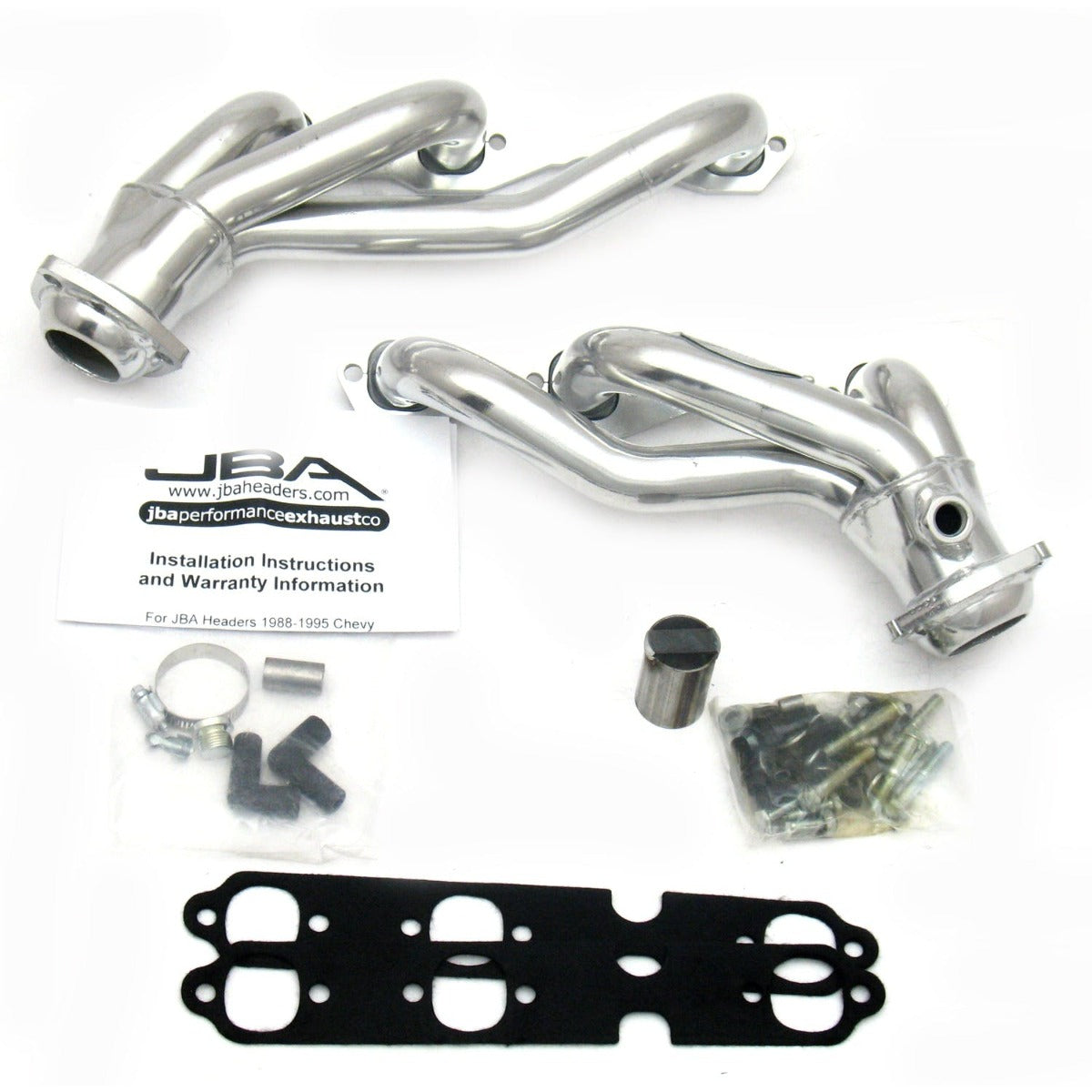 JBA Performance Exhaust 1840SJS 1840SJS 1 1/2 inch Shorty Stainless Steel 88-95 GM Full Size