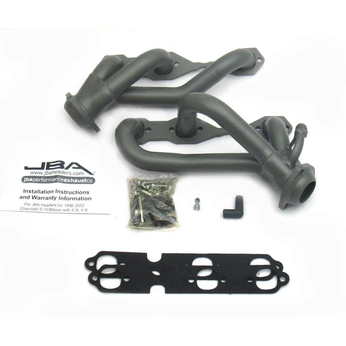 JBA Performance Exhaust 1842S-3JT 1842S-3JT 1 1/2 inch Shorty Stainless Steel 96-01 Blazer/Jim