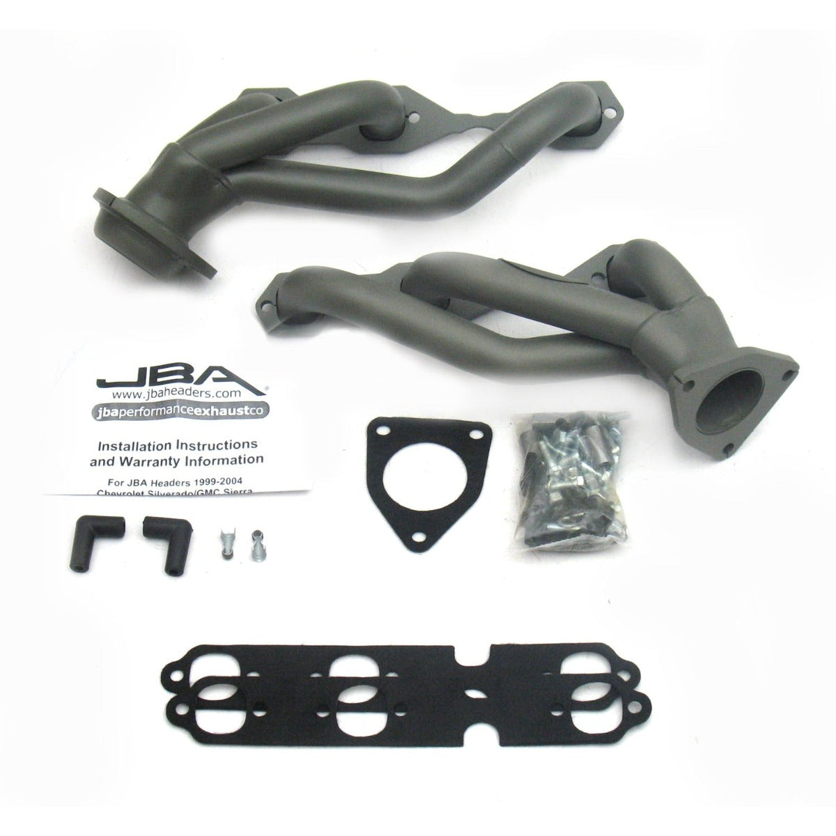 JBA Performance Exhaust 1842S-9JT 1842S-9JT 1 1/2 inch Shorty Stainless Steel 03-12 GM Truck 4