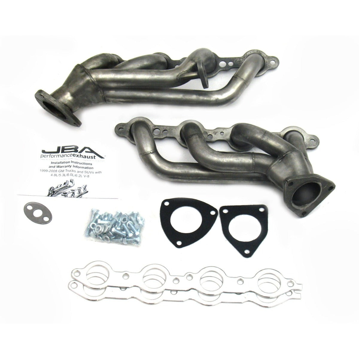 JBA Performance Exhaust 1850S-1 1850S-1 1 5/8 inch Shorty Stainless Steel 99-02 GM Truck 6.0
