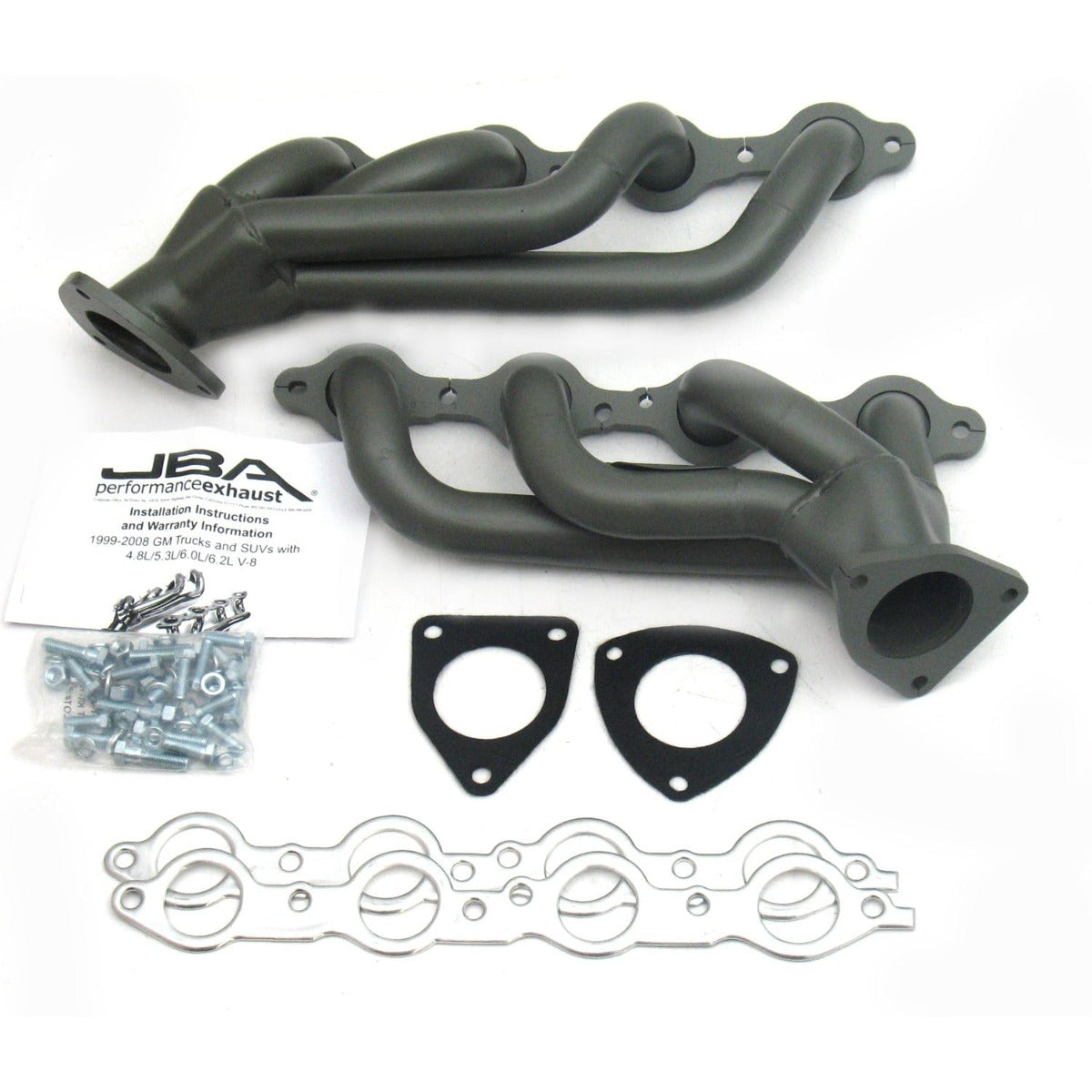 JBA Performance Exhaust 1850S-3JT 1850S-3JT 1 5/8 inch Shorty Stainless Steel 03-06 GM Truck/H