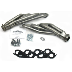 JBA Performance Exhaust 1860S 1860S 1 3/4 inch Shorty Stainless Steel 01-03 GM HD Truck 8.