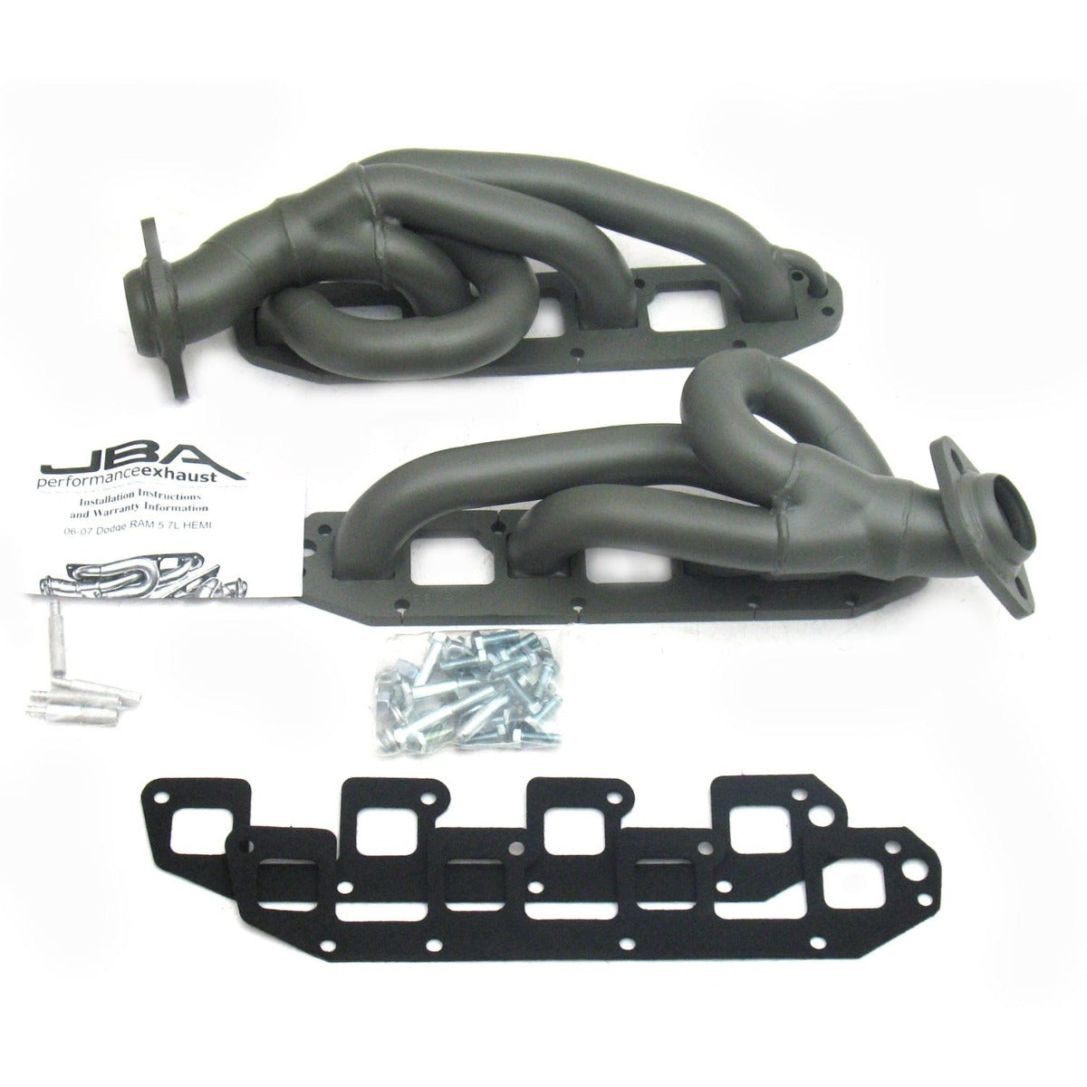 JBA Performance Exhaust 1961S-1JT 1961S-1JT 1 5/8 inch Shorty Stainless Steel 06-08 Ram 5.7L H