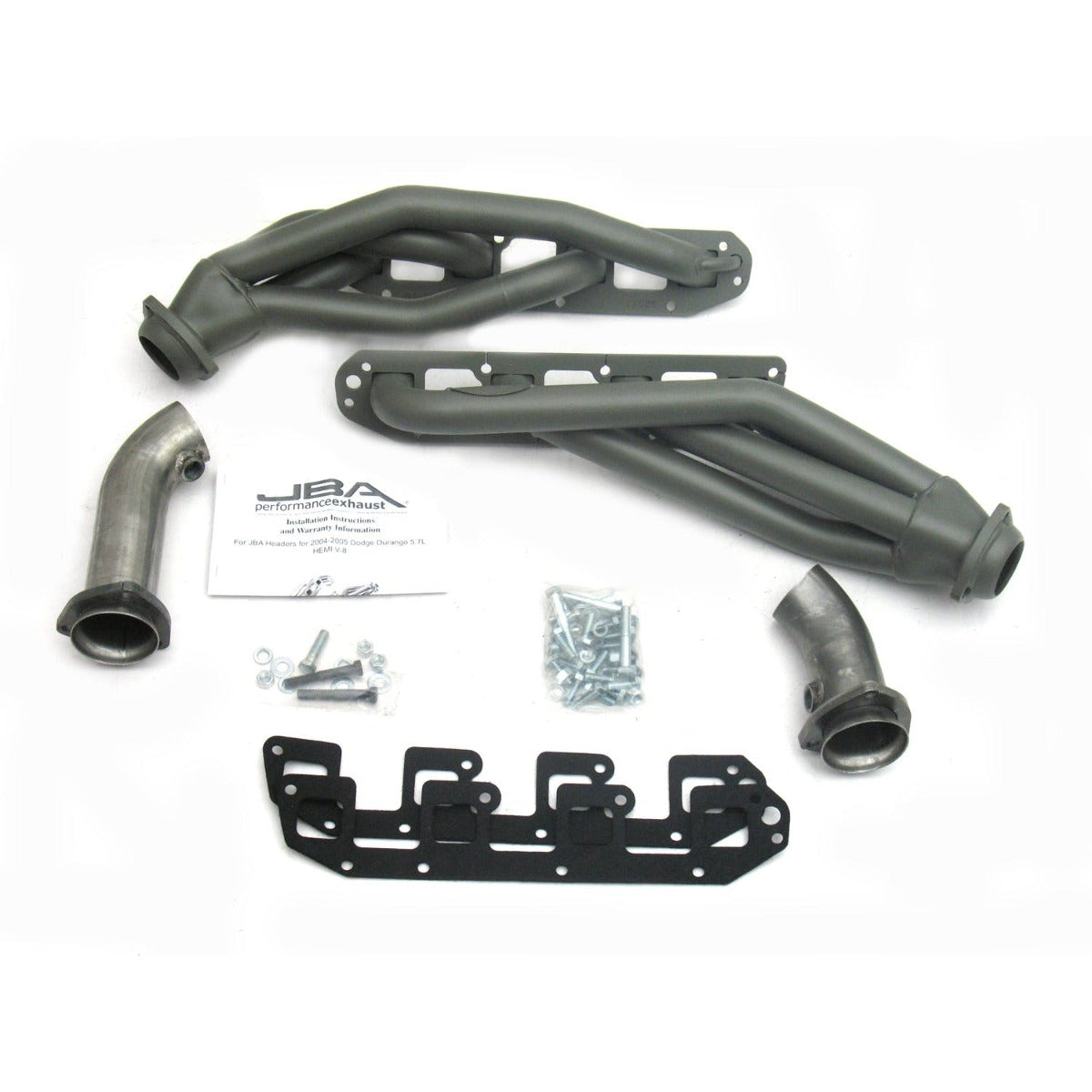 JBA Performance Exhaust 1962SJT 1962SJT 1 5/8 inch Shorty Stainless Steel 04-08 Hemi Durango