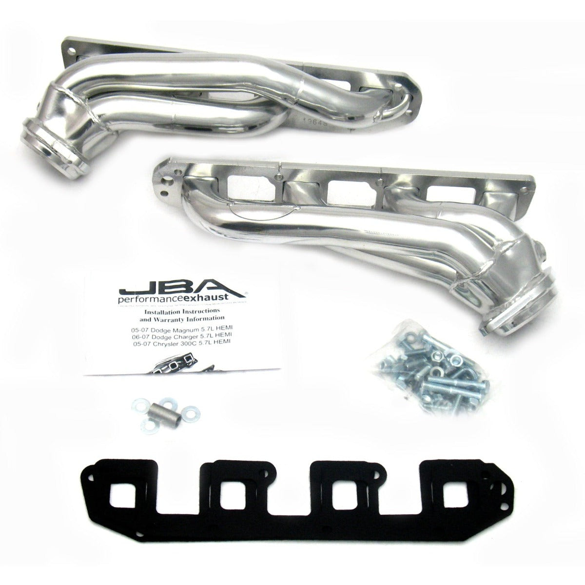 JBA Performance Exhaust 1964SJS 1964SJS 1 3/4 inch Shorty Stainless Steel 05-08 Dodge Magnum