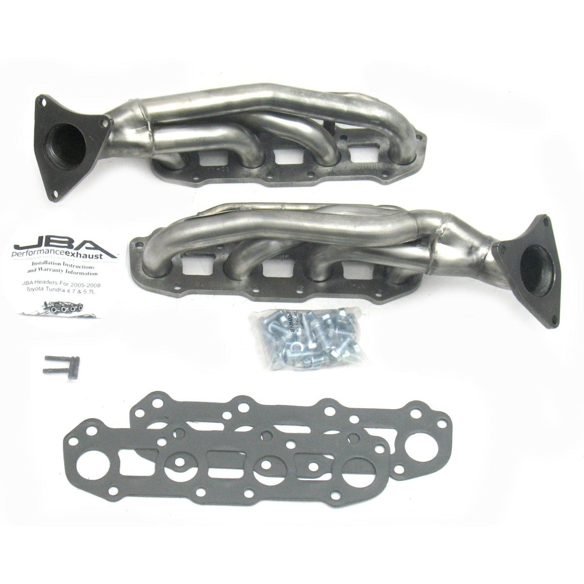JBA Performance Exhaust 2013S 2013S 1 1/2 inch Shorty Stainless Steel 07-08 Toyota Tundra