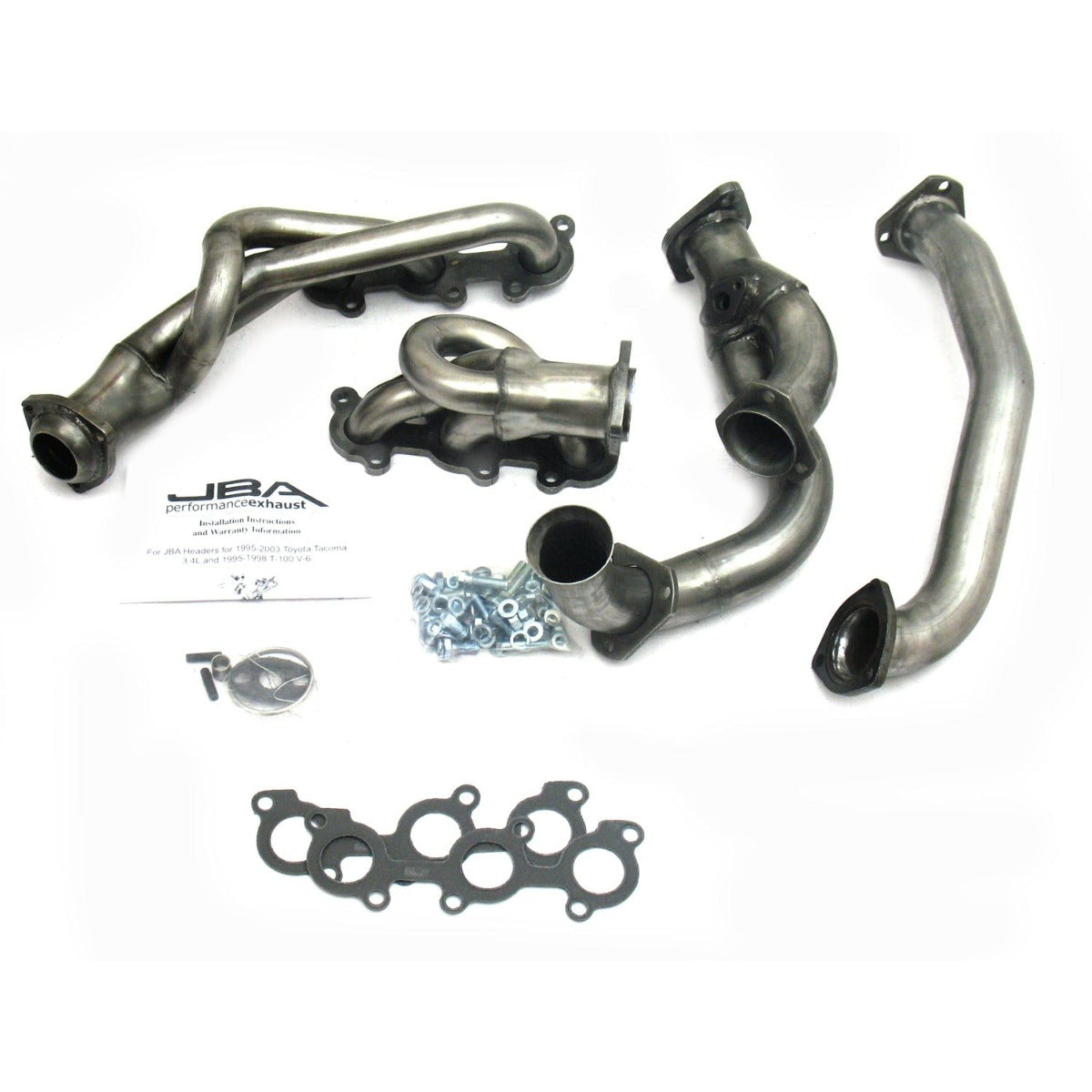 JBA Performance Exhaust 2032S-1 2032S-1 1 1/2 inch Shorty Stainless Steel 95-00 Tacoma 3.4L