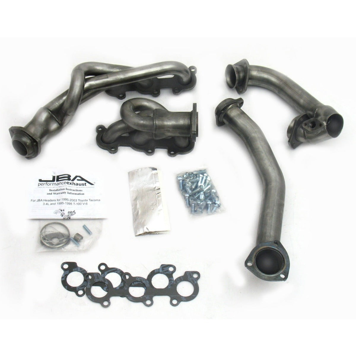 JBA Performance Exhaust 2032S 2032S 1 1/2 inch Shorty Stainless Steel 01-04 Tacoma 3.4L