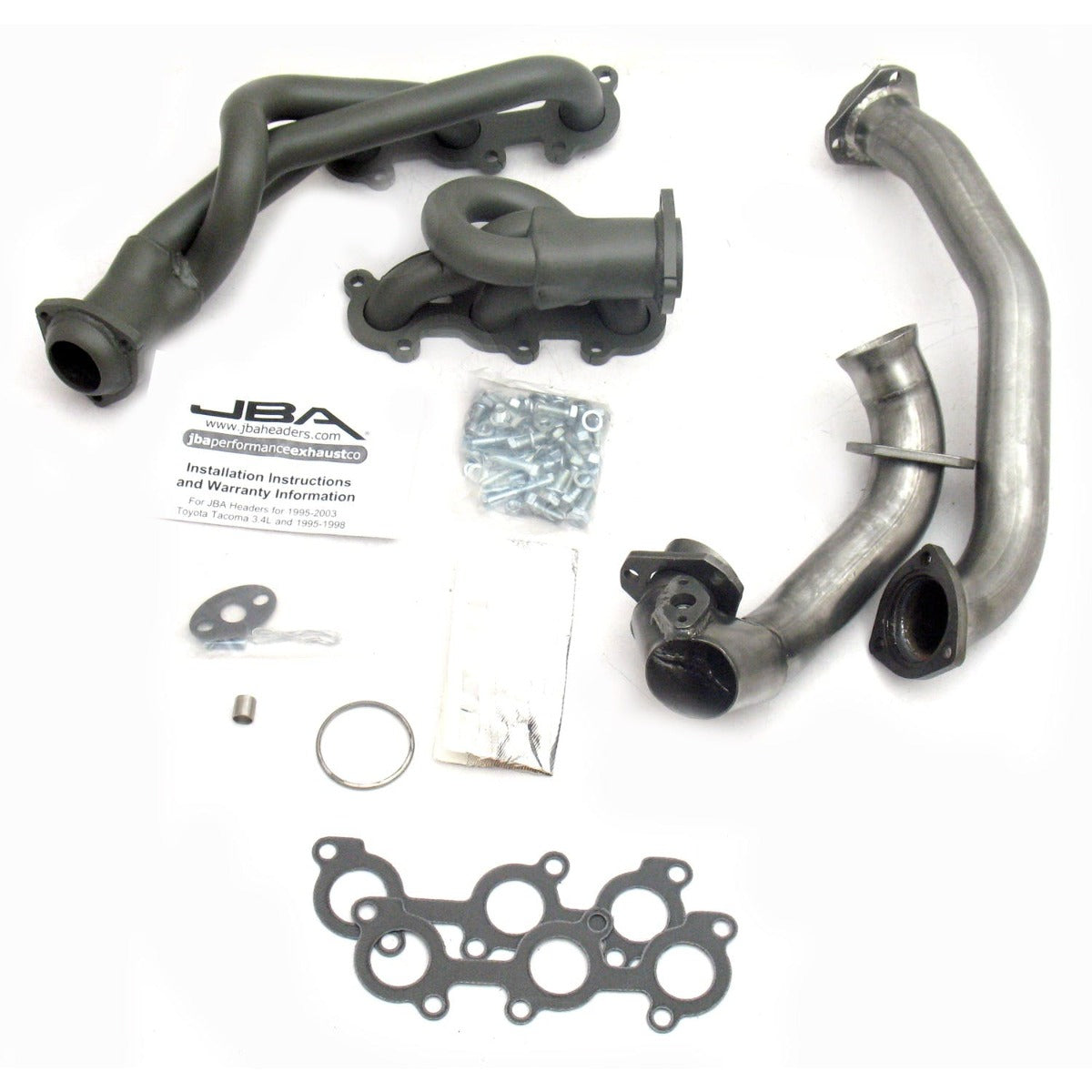 JBA Performance Exhaust 2032SJT 2032SJT 1 1/2 inch Shorty Stainless Steel 01-04 Tacoma 3.4L