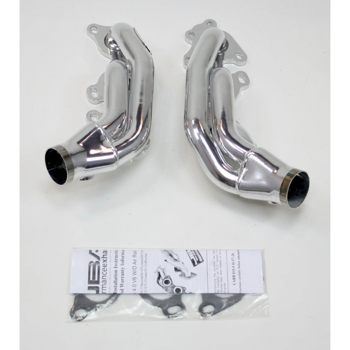 JBA Performance Exhaust 2035S-1JS 2035S-1 1 1/2 inch Shorty Stainless Steel 10-12 FJ; 10-12 4R