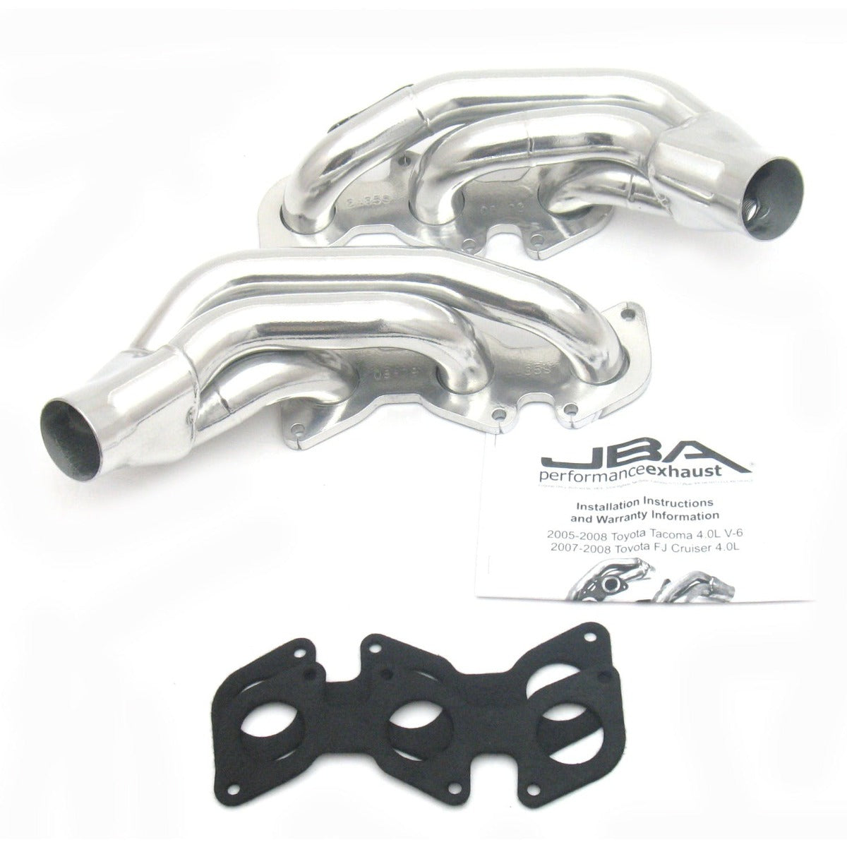 JBA Performance Exhaust 2035SJS 2035SJS 1 1/2 inch Shorty Stainless Steel 05-10 Tacoma/Tundr