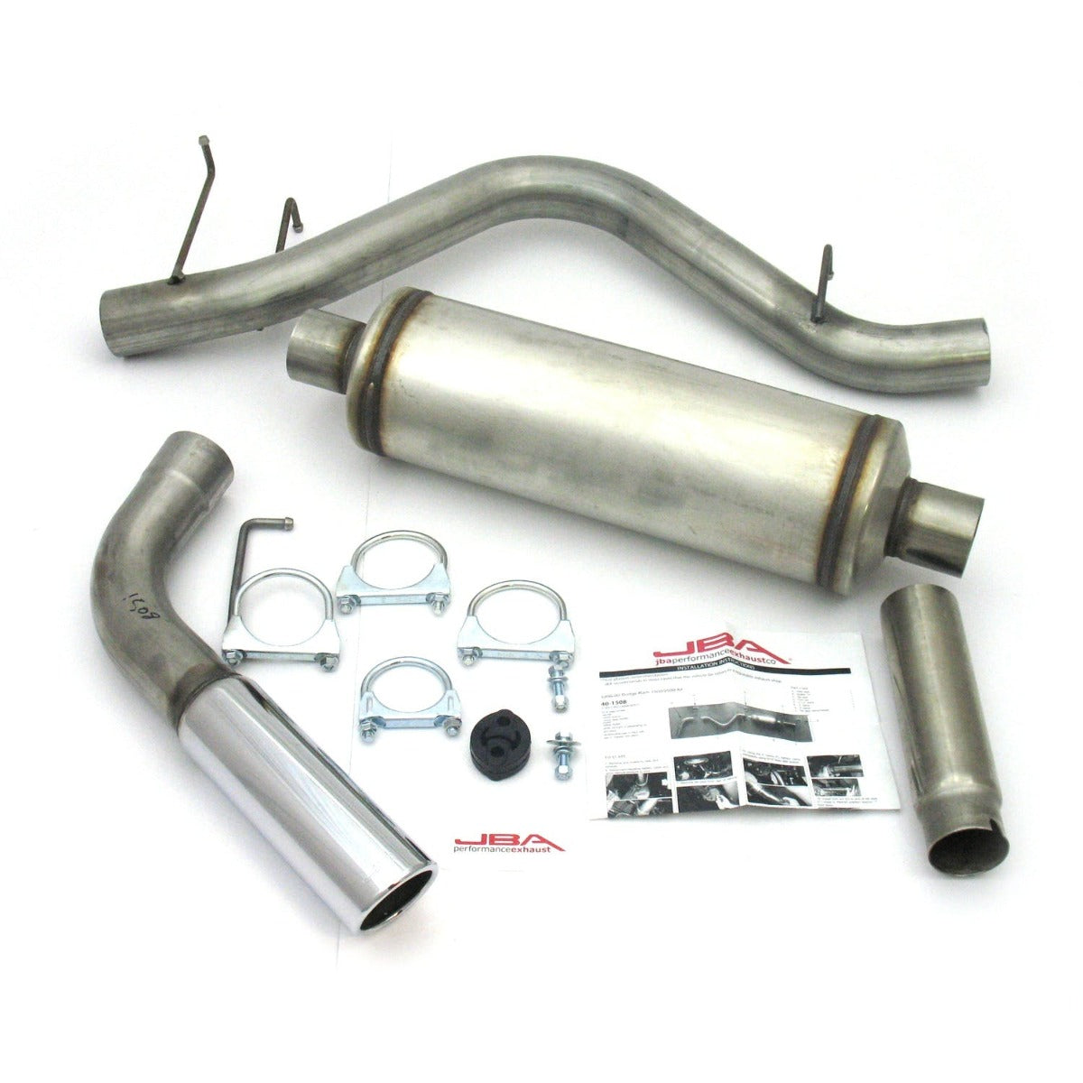 JBA Performance Exhaust 40-1508 40-1508 3 inch Stainless Steel Exhaust System 98-01 Ram 3.9/