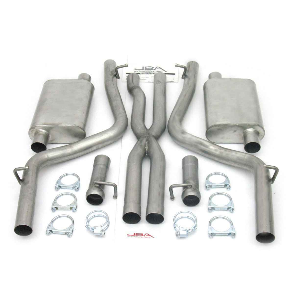 JBA Performance Exhaust 40-1666 40-1666 2.5 inch Stainless Steel Exhaust System 08-12 Dodge