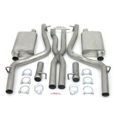 JBA Performance Exhaust 40-1666 40-1666 2.5 inch Stainless Steel Exhaust System 08-12 Dodge