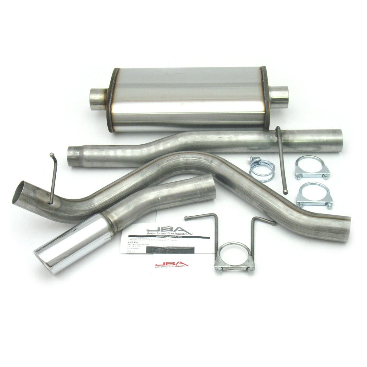 JBA Performance Exhaust 40-2520 40-2520 3 inch Stainless Steel Exhaust System 01-03 Super Cr