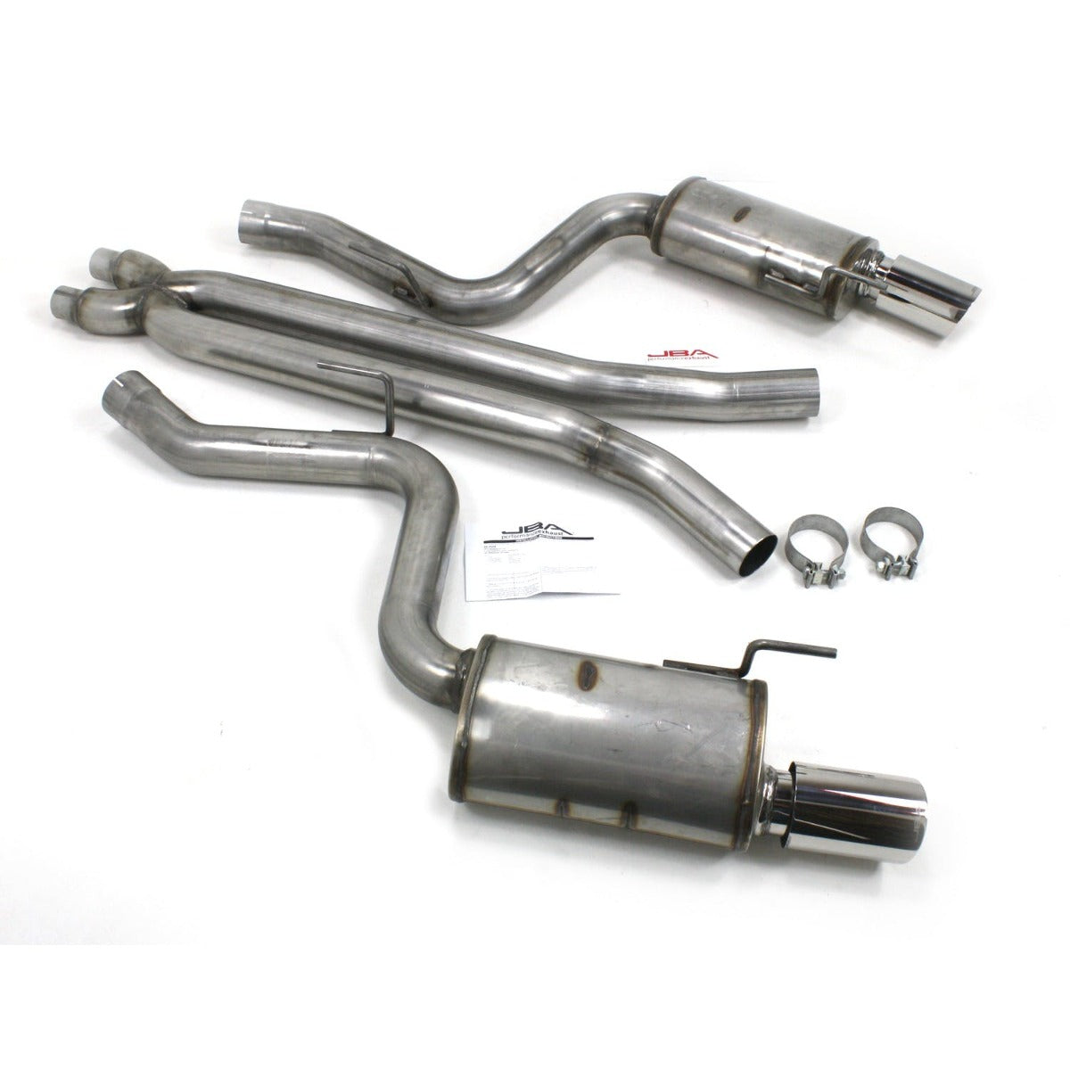 JBA Performance Exhaust 40-2645 2015 Mustang 5.0 2 1/2 inch- 3 inch X-Pipe Cat Bk Exh