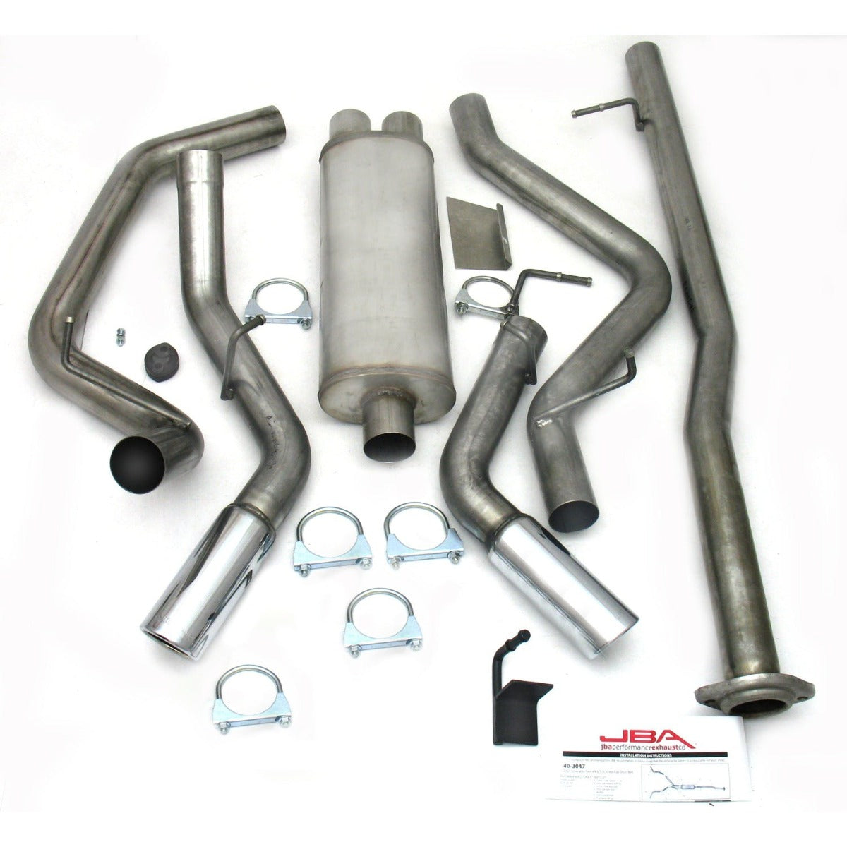 JBA Performance Exhaust 40-3047 40-3047 3 inch Stainless Steel Exhaust System 07-08 Silverad