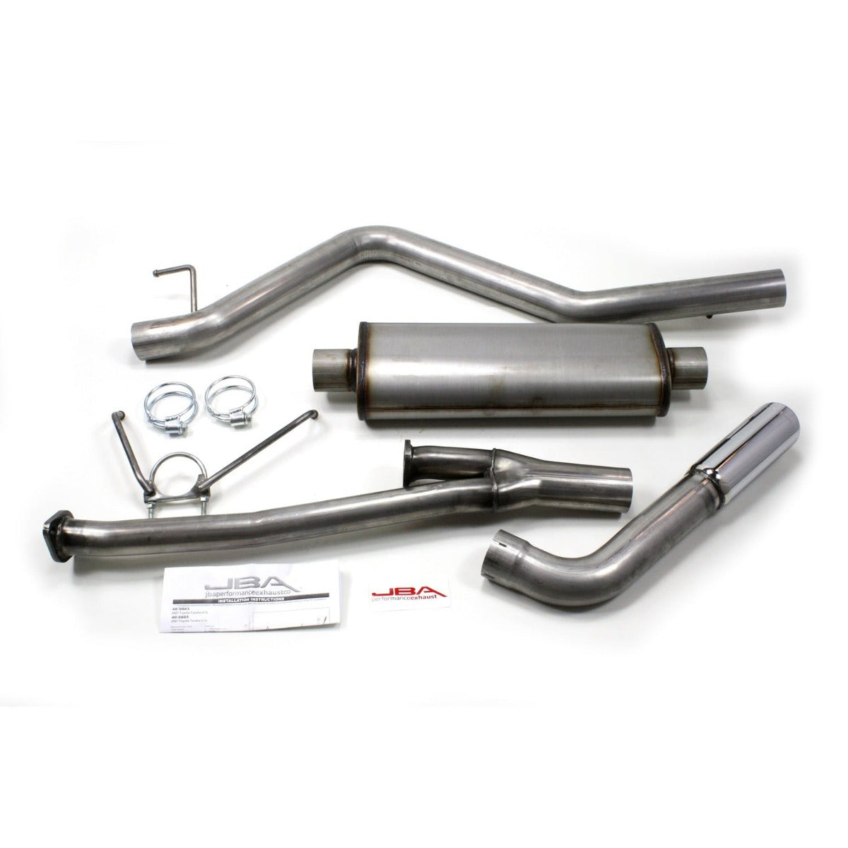 JBA Performance Exhaust 40-9005 40-9005 3 inch Stainless Steel Exhaust System 11-12 Tundra 4