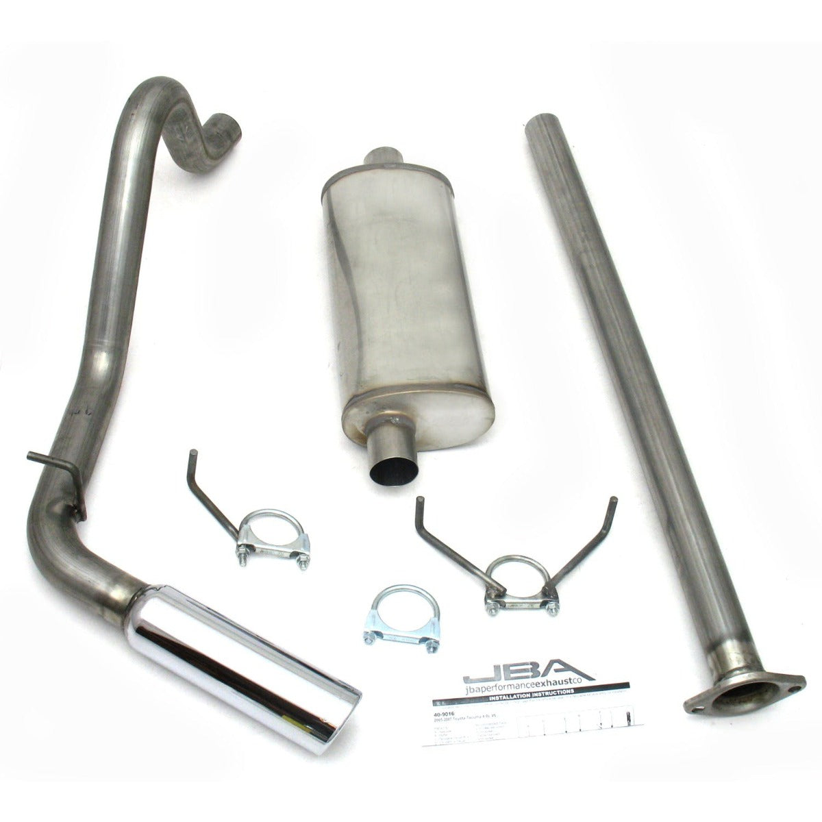 JBA Performance Exhaust 40-9016 40-9016 2.5 inch Stainless Steel Exhaust System 05-12 Tacoma
