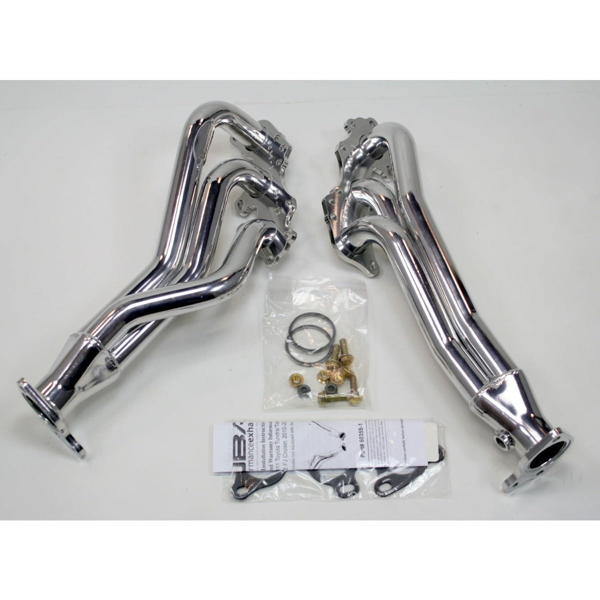 JBA Performance Exhaust 6035S-1JS 6035S-1JS 1 1/2 inch Long Tube Stainless Steel Headers SIlve