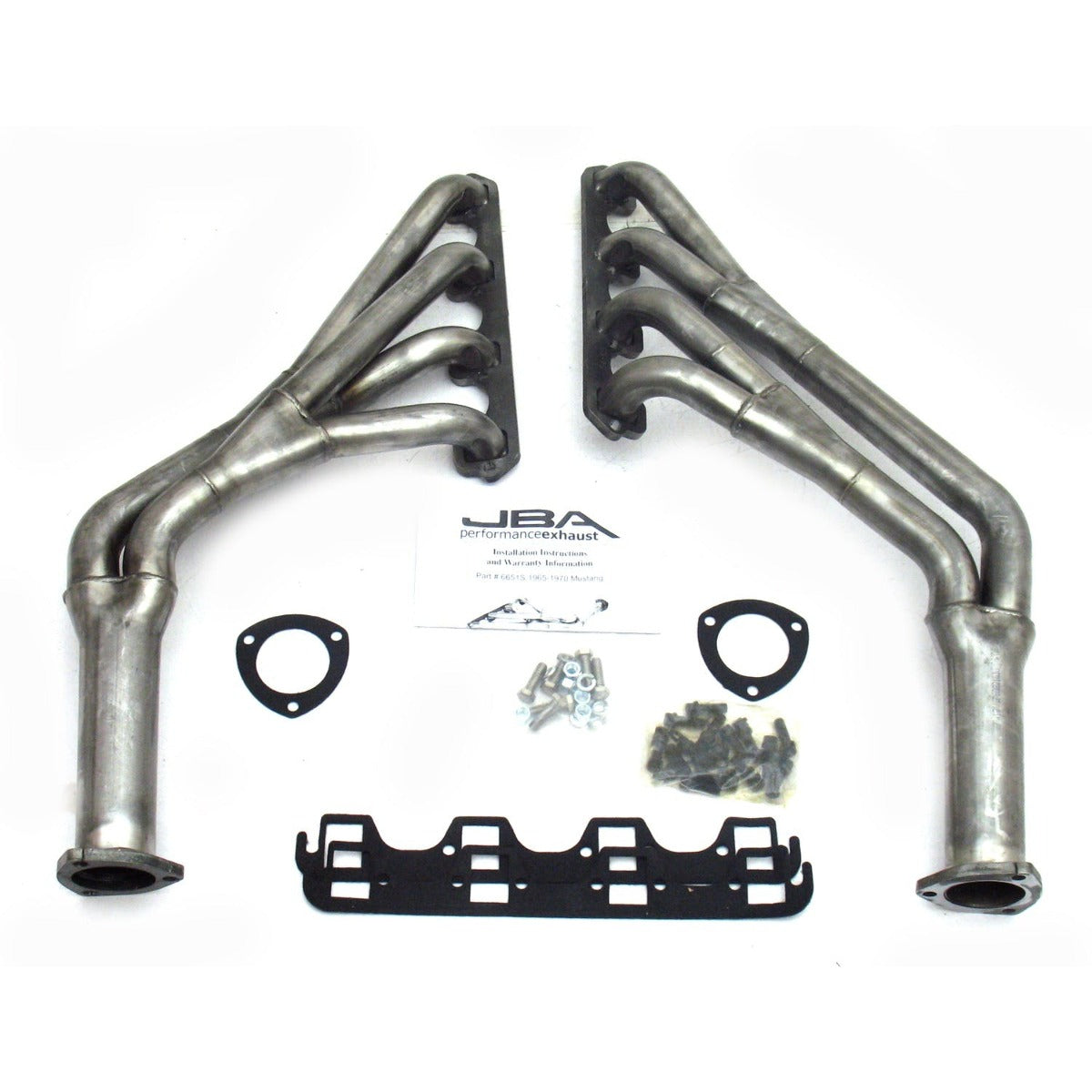 JBA Performance Exhaust 6651S JBA 6651S 1 5/8 Long Tube SS 65-70 Mustang 289/302 Tri-Y