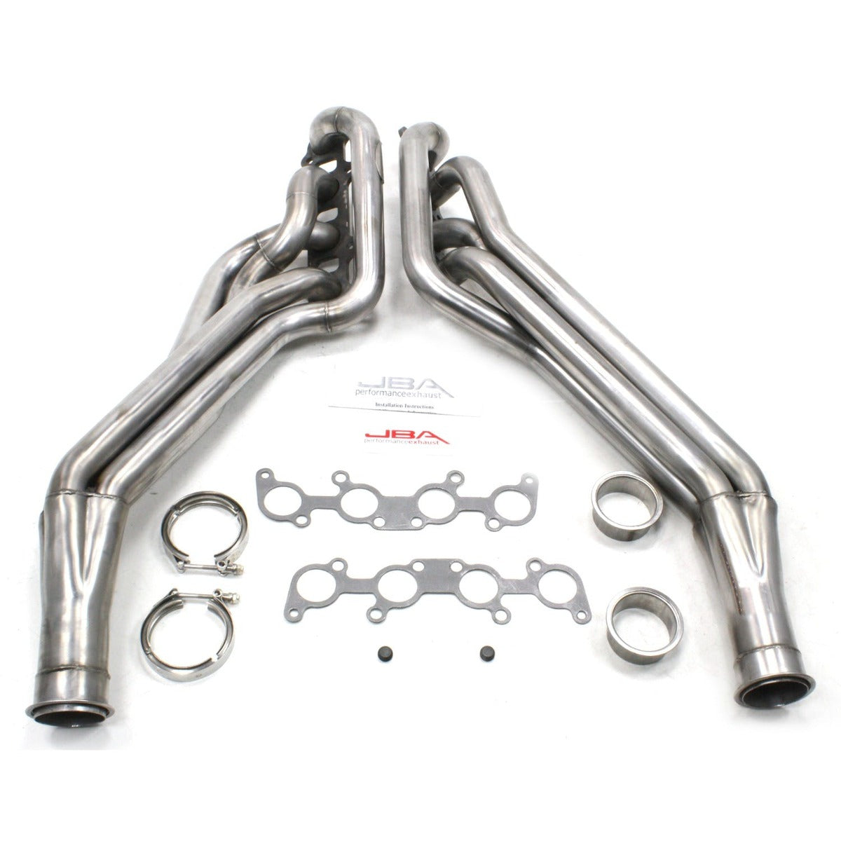 JBA Performance Exhaust 6685S 6685S 1 7/8 inch Long Tube Stainless Steel 2011-13 Mustang 5