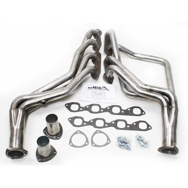 JBA Challenger 1-7/8-Inch Long Tube Headers; Silver Ceramic
