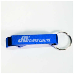 JBs Power Centre Aluminum Bottle and Can Opener Keychain