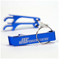 JBs Power Centre Aluminum Bottle and Can Opener Keychain