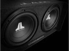JL Audio BASSWEDGE ENCLOSED CAR SUBWOOFER: DUAL 12W0V3-4 PORTED DOW CP212W0V3