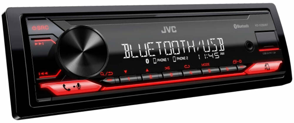 JVC KD-X280BT Digital Media Receiver featuring Bluetooth