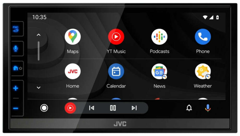 JVC KW-M785BW Digital Media Receiver featuring 6.8-inch Capacitive Touch Control Monitor