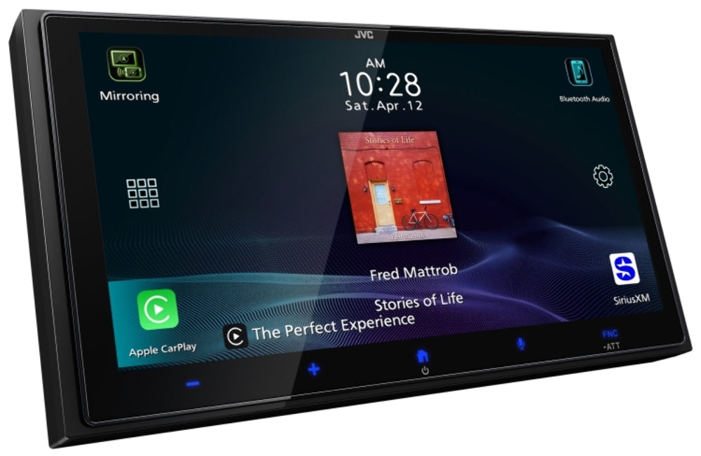 DISCONTINUED - JVC 6.92 Inch HD Digital Media Receiver with Wireless Apple CarPlay and Android Auto KW-M795BW