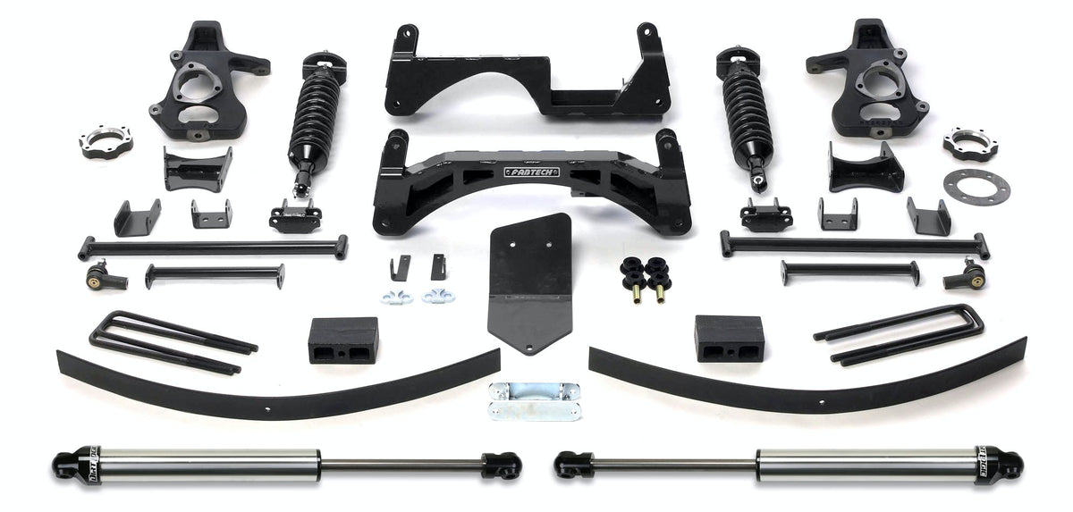 Fabtech K1026DL 6in. PERF SYS W/DLSS 4.0C/Os/RR DLSS 07-13 GM K1500 P/U W/O AUTORIDE 4WD