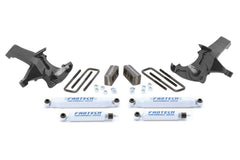 Fabtech K1035 4in. SPINDLE SYS W/PERF SHKS 88-98 GM C1500 XTRA CAB/92-98 STD CAB/C2500 6 LUG 2