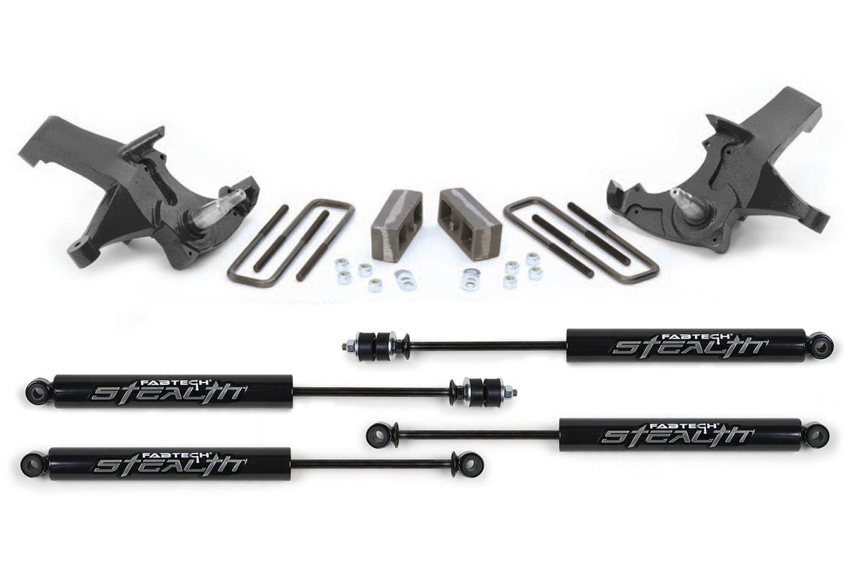 Fabtech K1036M 4in. SPINDLE SYS W/STEALTH 88-91 GM C1500 P/U STD CAB 2WD