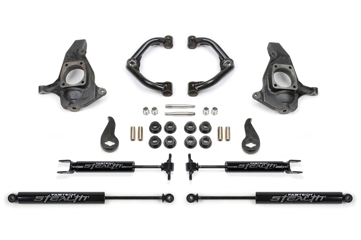 Fabtech K1064M 4in. ULTIMATE SYS W/UNIBALL UCA/STEALTH 2011-15 GM C/K2500HD/3500HD