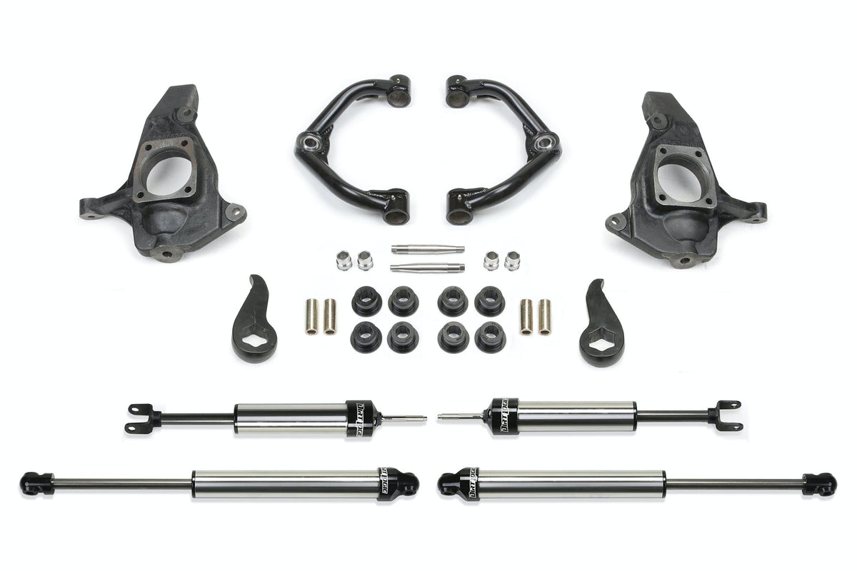 Fabtech K1065DL 4in. ULTIMATE SYS W/UNIBALL UCA/DLSS SHKS 2011-15 GM C/K2500HD/3500HD