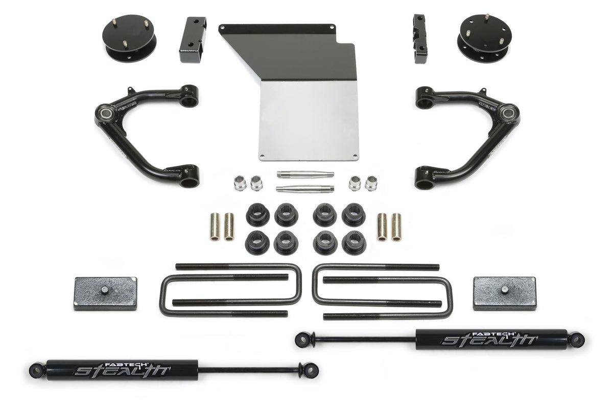 Fabtech K1071M 4in. UNIBALL UCA SYS W/STEALTH 2014 GM K1500 P/U W/ALUM SUSP