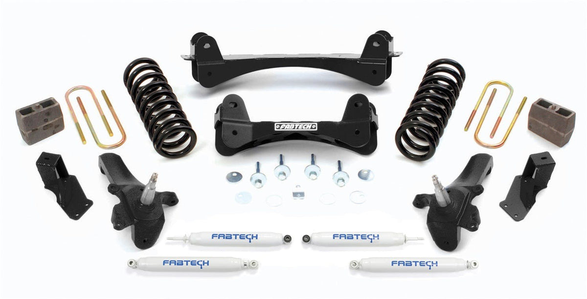 Fabtech K2008 7.5in. PERF SYS W/PERF SHKS 97-03 FORD F150/04 HERITAGE 2WD TRUCK 5 LUG/F250 7 L