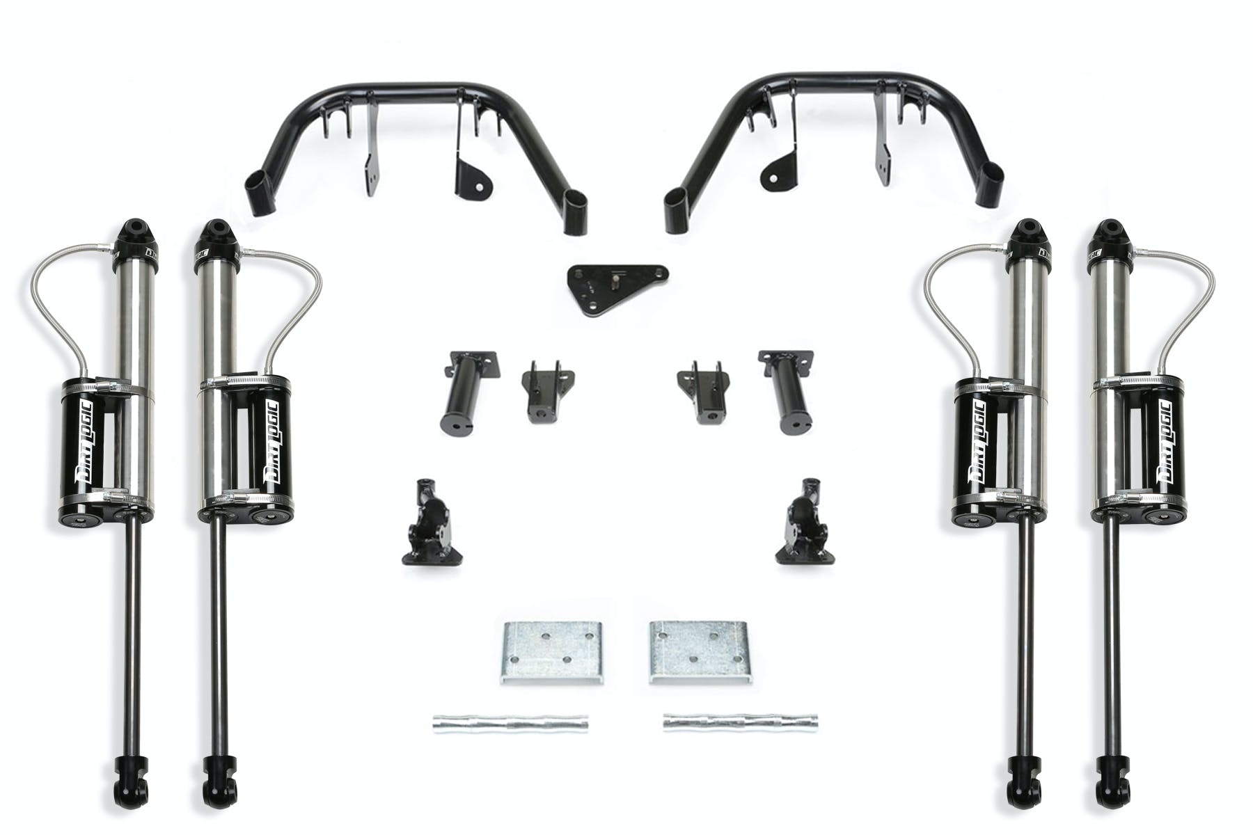 Fabtech K2133DL 6in. MULTIPLE FRTSHK SYS W/DLSS 2.25 RESI SHKS 2011-14 FORD F250/350 4WD