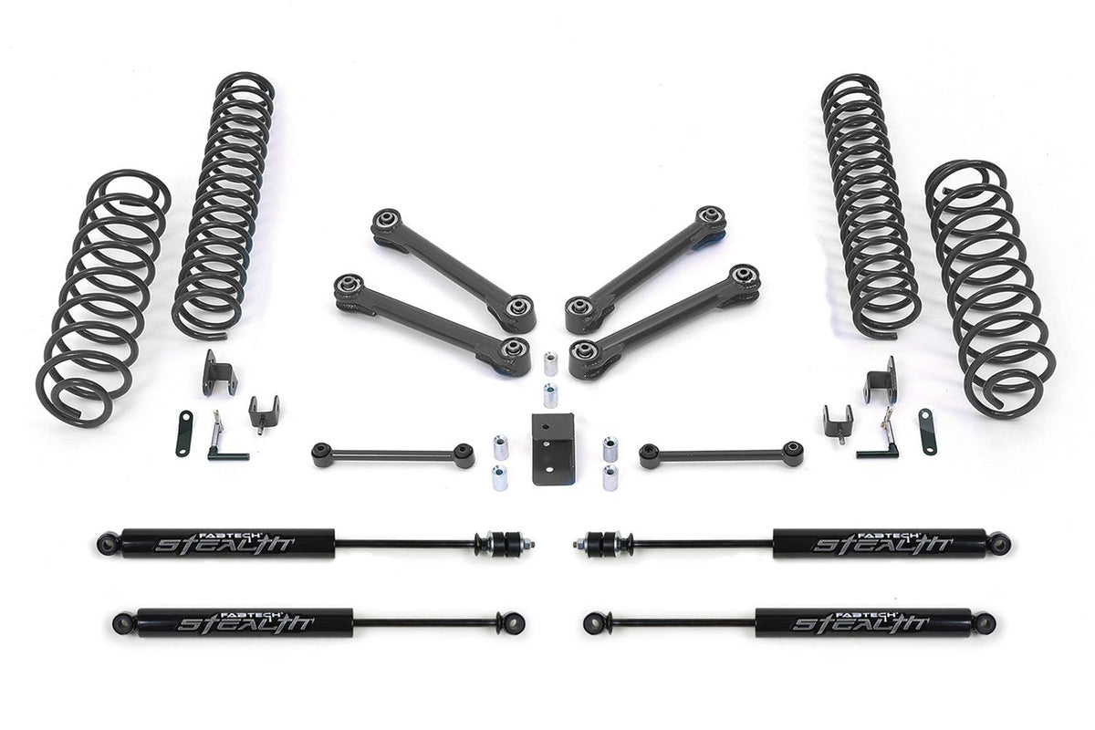 Fabtech K4003M 4in. PERF SYS W/STEALTH 97-06 JEEP TJ ALL MODELS 4WD/LJ UNLM TD ALL MODELS