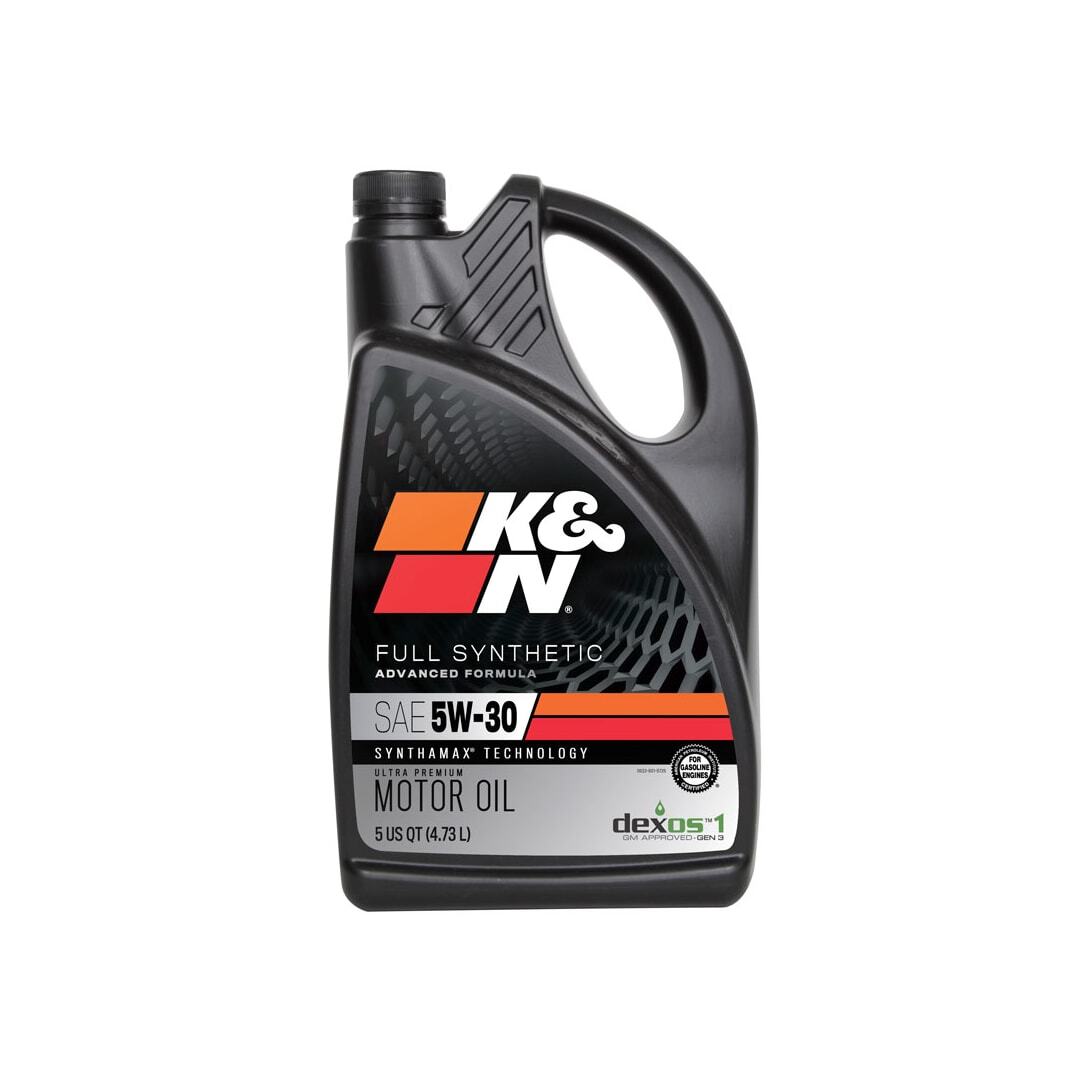 K&N Full Synthetic Motor Oil 5W-30, 5 Quart 104102