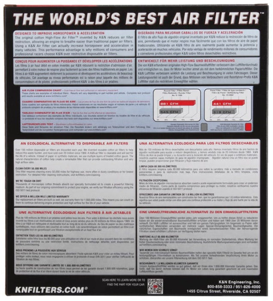 K&N 33-2304 Replacement Air Filter