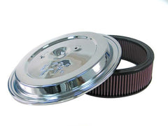 K&N CE-1502 Replacement Air Filter w/Chrome Lid
