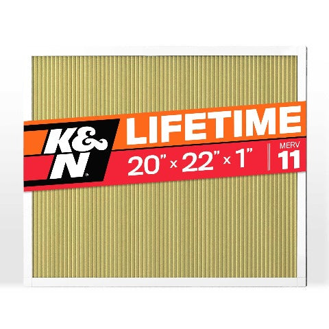 K&N HVC-12022 HVAC Filter; 20 x 22 x 1, MERV 11