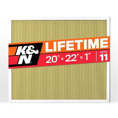 K&N HVC-12022 HVAC Filter; 20 x 22 x 1, MERV 11
