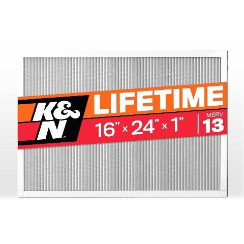 K&N HVC-13-11624 HVAC Filter; 16 x 24 x 1, MERV 13