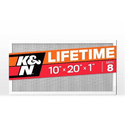 K&N HVC-8-11020 HVAC Filter; 10 x 20 x 1, MERV 8