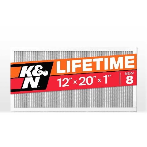 K&N HVC-8-11220 HVAC Filter; 12 x 20 x 1, MERV 8